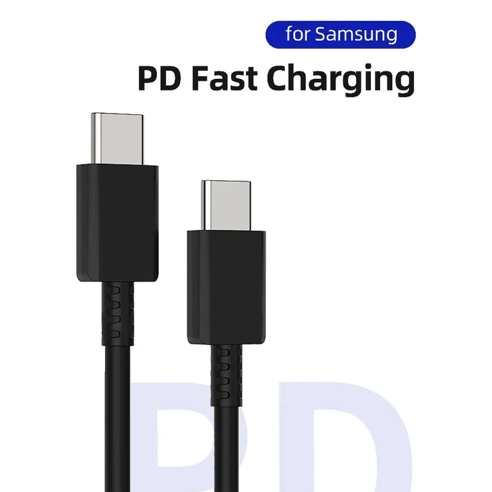 NNBILI 1-2개입 5A PD 45W 듀얼 USB C 초고속 충전 케이블 (삼성 S24 플러스 노트 20 울트라 A54 A55용) 퀵차징 데이터 케이블