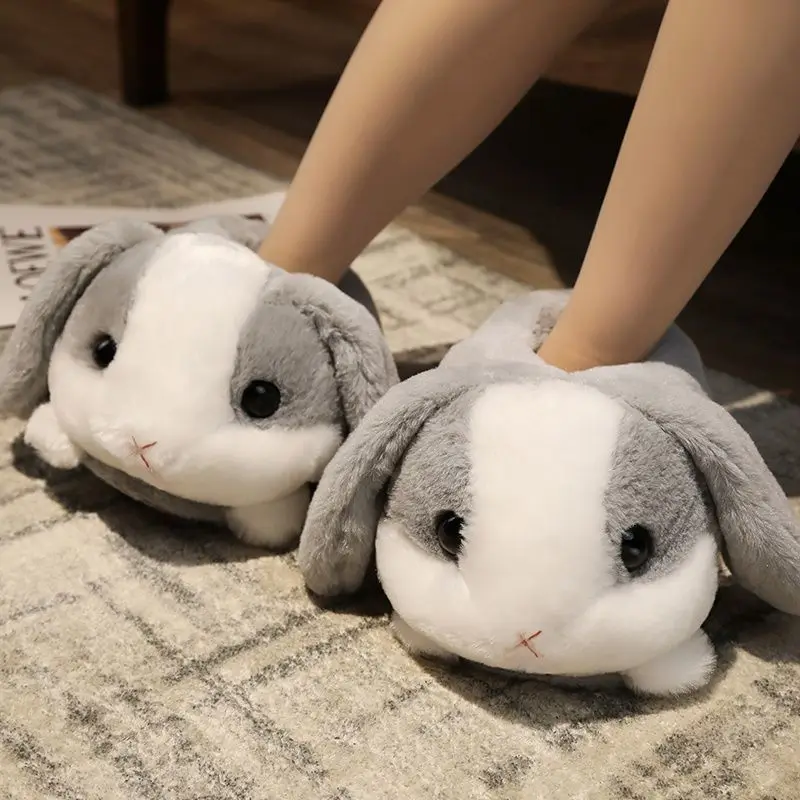Pantofole Morbide Da Interno A Forma Di Criceto – Scivoli In Peluche Per Donna – Suola In EVA, Taglia Unica 35-42, Colore Marrone