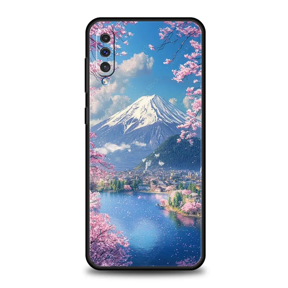 Japan Mount Fuji Cherry Blossom Phone Case Cover