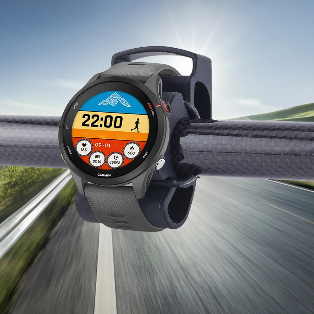 Cycling Heart Rate Monitor Stand Silicone Bike Handlebar Watch Holder Universal Riding Smart Watch Mount for Huawei Smartwatch