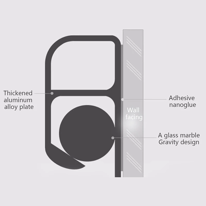 Kitchen Takeaway Order Organizer Ticket Holder Restaurant Kitchen Punch-Free Menu Holder Aluminum Alloy Single Arranging Device 5