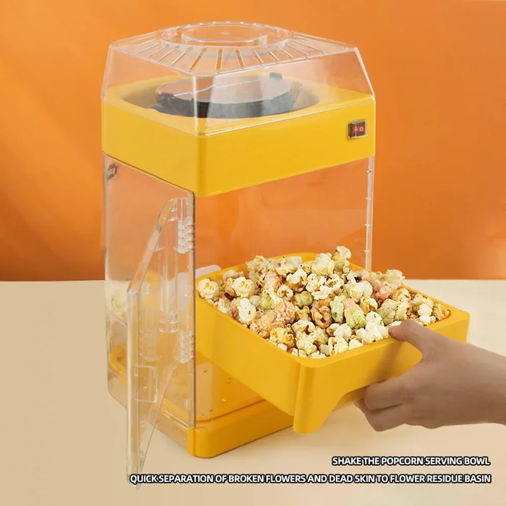 350W Household Healthy Hot Air Oil-free Popcorn Maker Fully Automatic Popcorn Machine For Home Kitchen 4