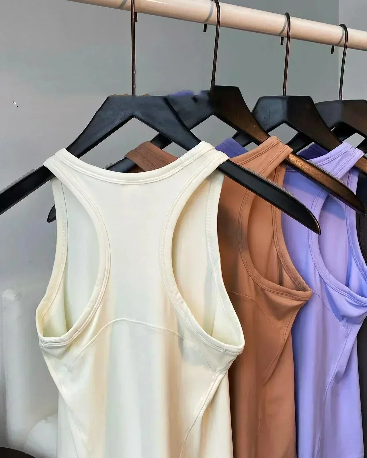 Lemon Senknit Anti-bacterial Deodorant Workout Vest High Elastic Nude Breathable Quick-drying Workout Running Gym Women Yoga Top