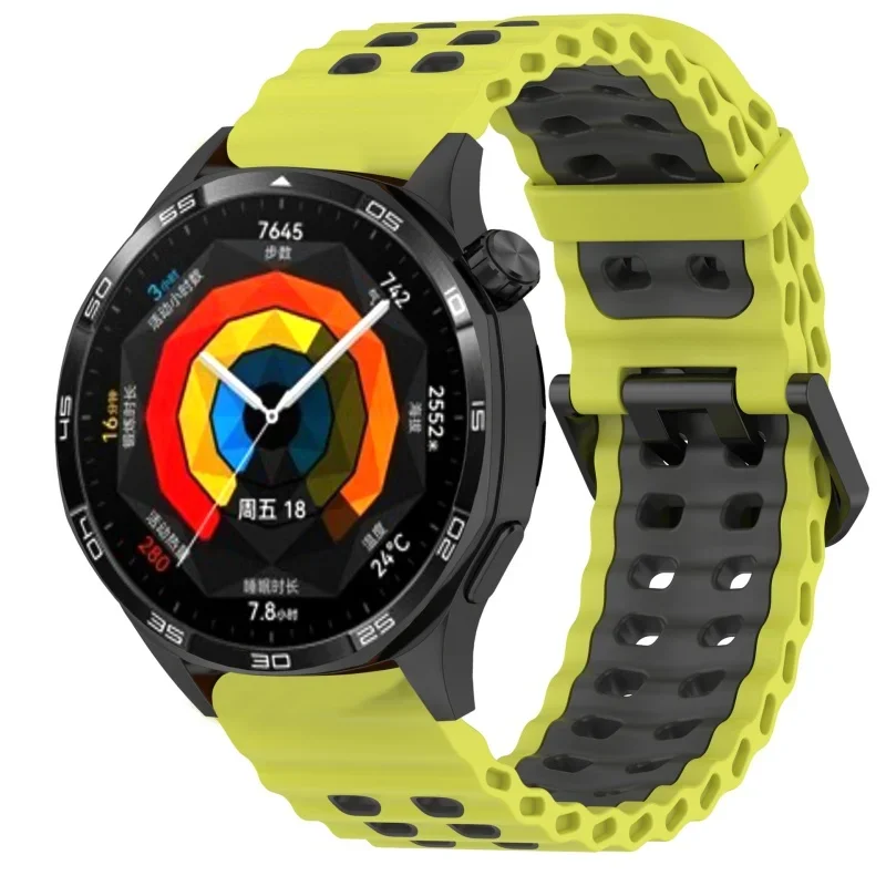 سوار سيليكون رياضي 22 مم لهواتف Huawei Watch GT6/G...
