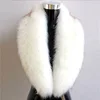 Faux Fox Fur Collar Scarf Thick Imitation Fur Shawl Collar Wrap Neck Winter Neck Warmer Scarf Down Jackets Hood Fur Decoration 4