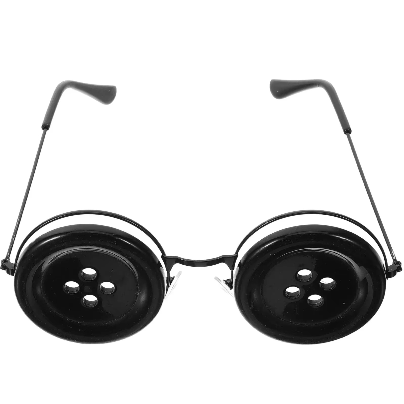 1 Stück generische Korallenknopf-Brille, Kostümzubehör, Brille, Anziehknopf-Brille, Halloween-Partyzubehör für Erwachsene und Kinder – Detail 1