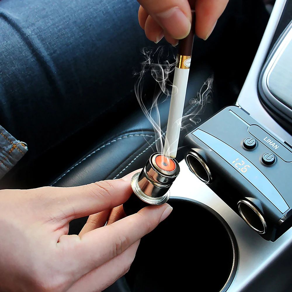 Compact Auto Badge Cigar Lighter Adapter