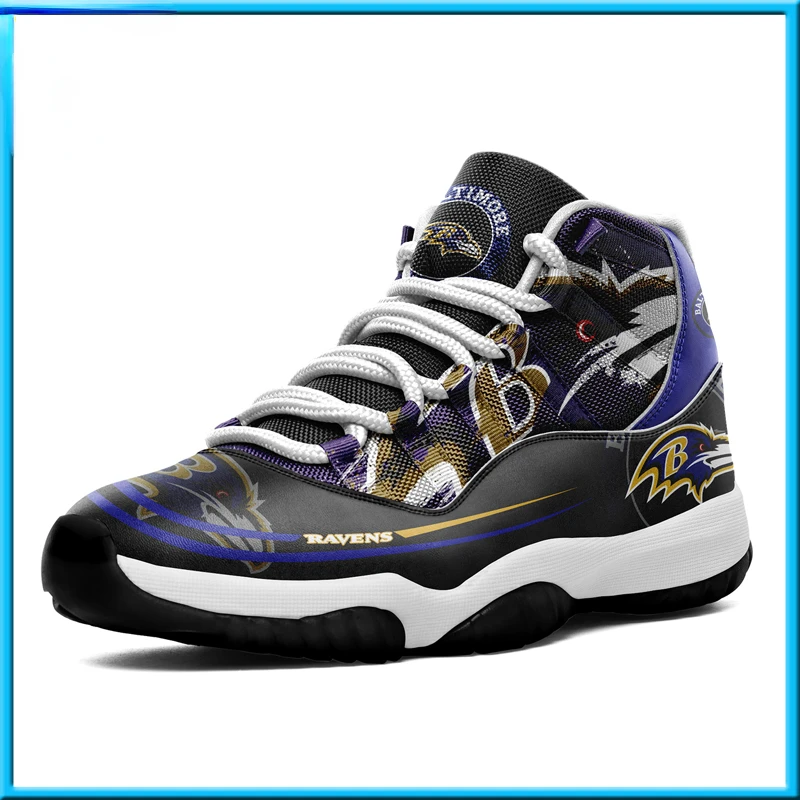 Besmart Print On Demand Custom Shoes Basketball Sneaker Ravens Custom Printing Free Shipping