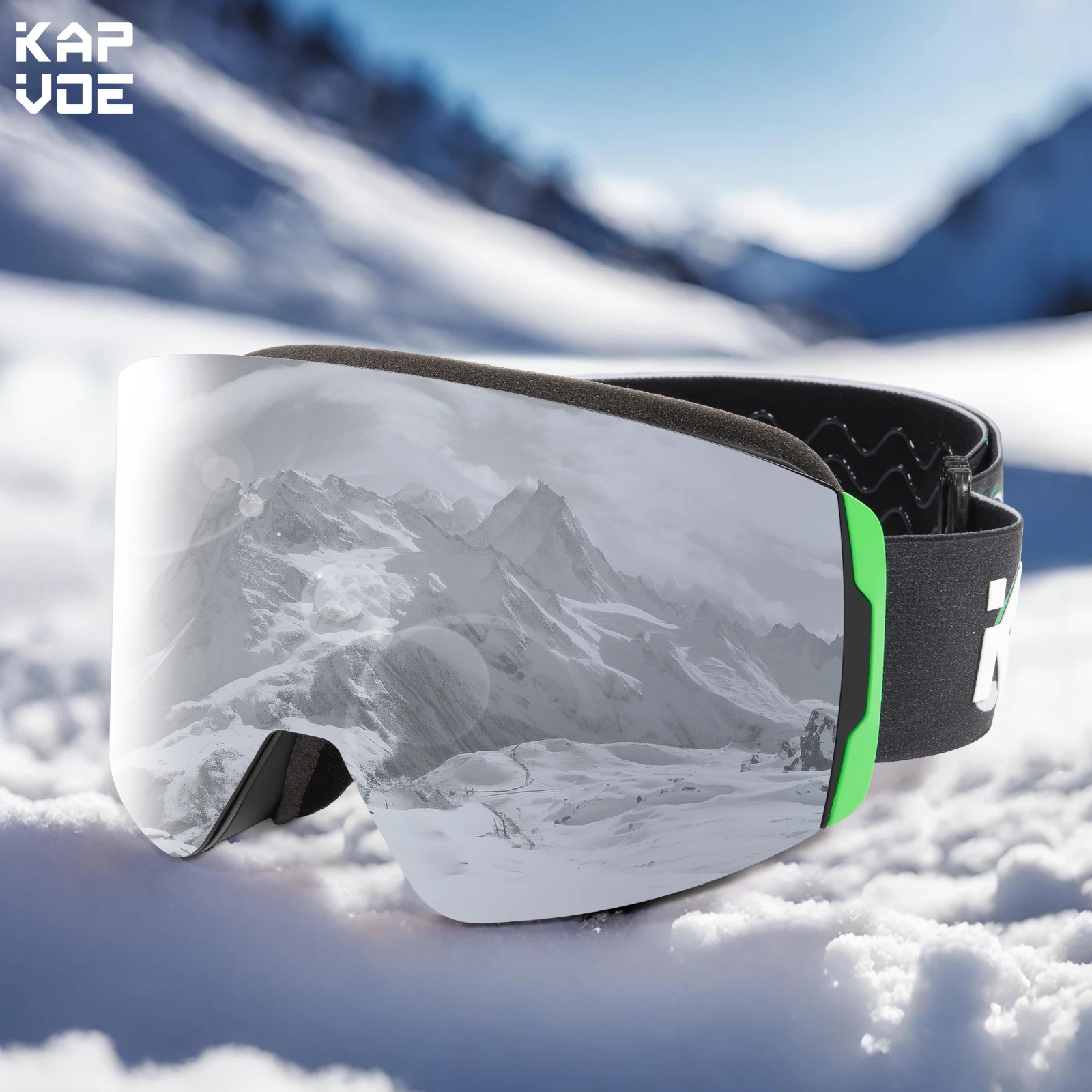 Goggles Ski SnowboarD Mountain Skiing Eyewear Snowmobile Winter Sport White-Out Ski & Snowboard Goggles (Cherry Lemonade Mirrored  main image 4