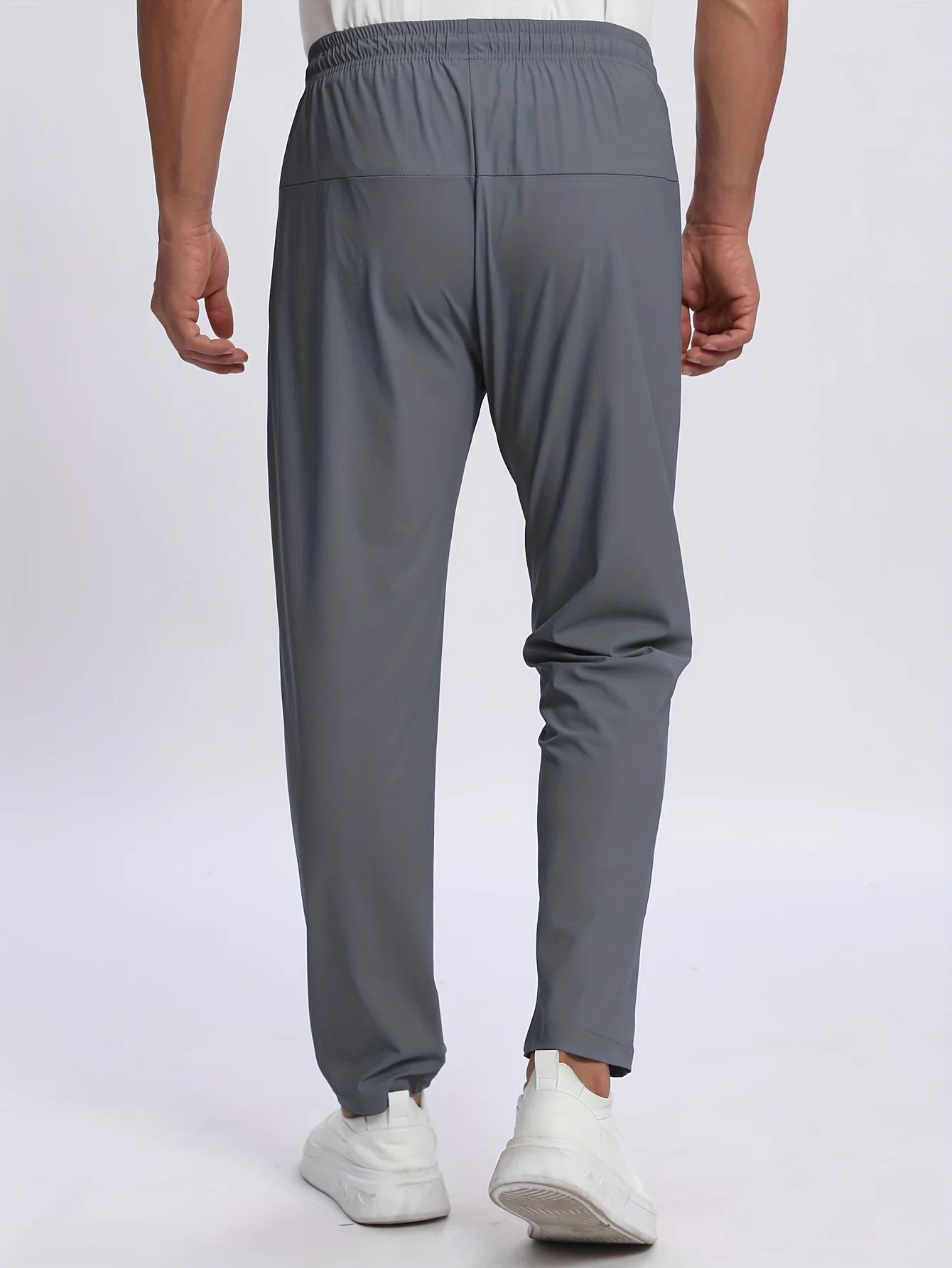 Breathable plus size men’s casual jogger pants – quick-dry elastic waist sport trousers 03