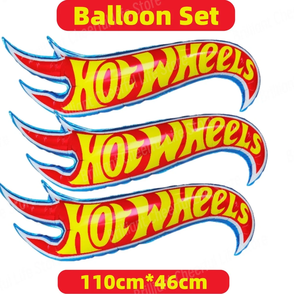 thumbnail image 1 of Hot Wheels decoraciones de cumpleaños para niños, papel de coche Flamme, vajilla desechable, globos, fondos, suministros para fiestas de Baby Shower, 1 of 5