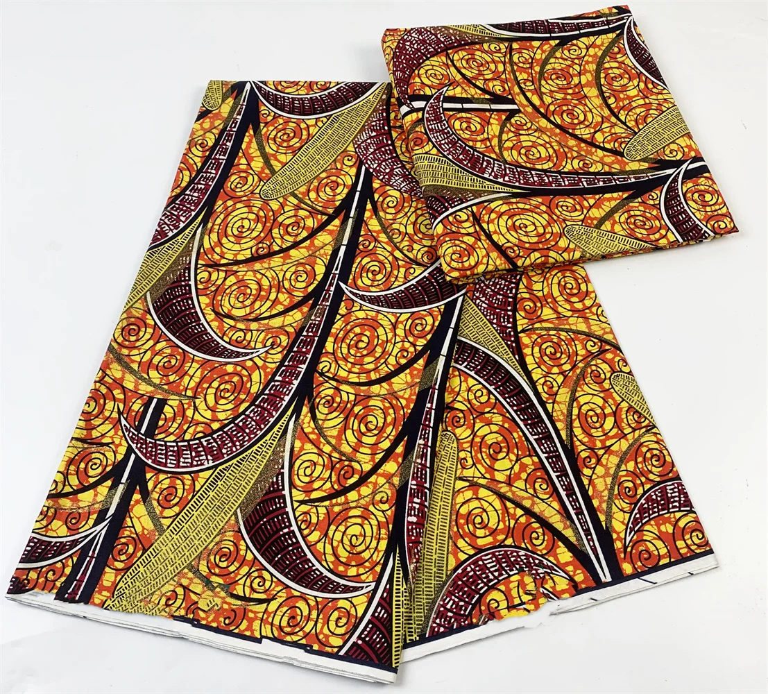 

Veritable Hollandais Super-W Guaranteed Super Real Wax Print Fabric Dutch Pagne Dress Super Grand Golden Wax 100% Cotton