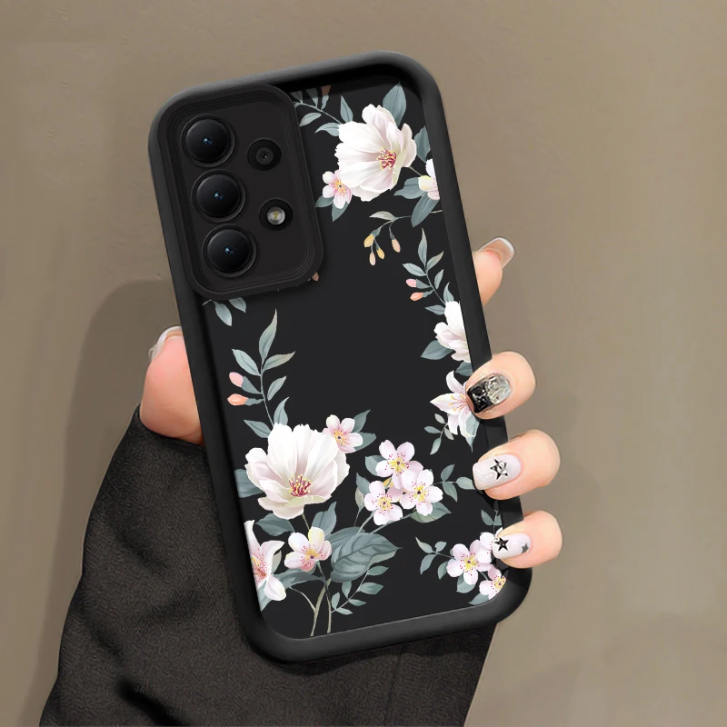 Pink Flowers Silicone Soft Phone Case