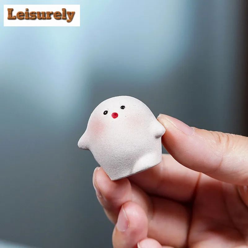 Yixing Zisha Little Dumpling Tea Pet Boutique Tea Games Tea Figurine Play Toys Tea Statue Ornaments Can Be Raised Decoration