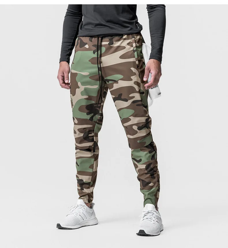 2023sports pants casual trousers thin style loose speed dry bunches foot running training elastic overalls men