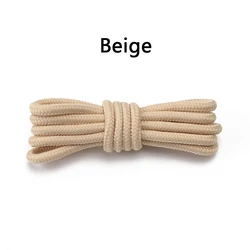 Durable Polyester Classic Round Shoelaces for Sneakers and Boots - Various Lengths, 1 Pair with Free Shipping (Beige)