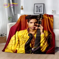 American all-round singer Prince Rogers Nelson printed DIY lightweight home thin sofa cover home office casual thermal blanket 2