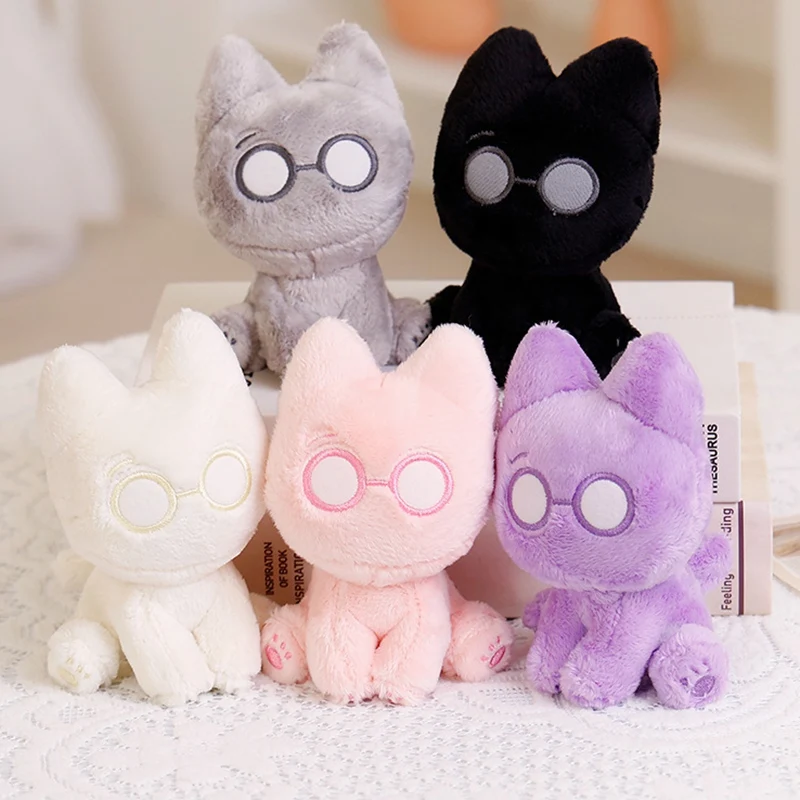 Kawaii Cat Plush Toy Anime Kpop Stuffed Animals Kitten Plushies Doll Cartoon Soft Kids Toys for Girls Bag Keychains Pendants