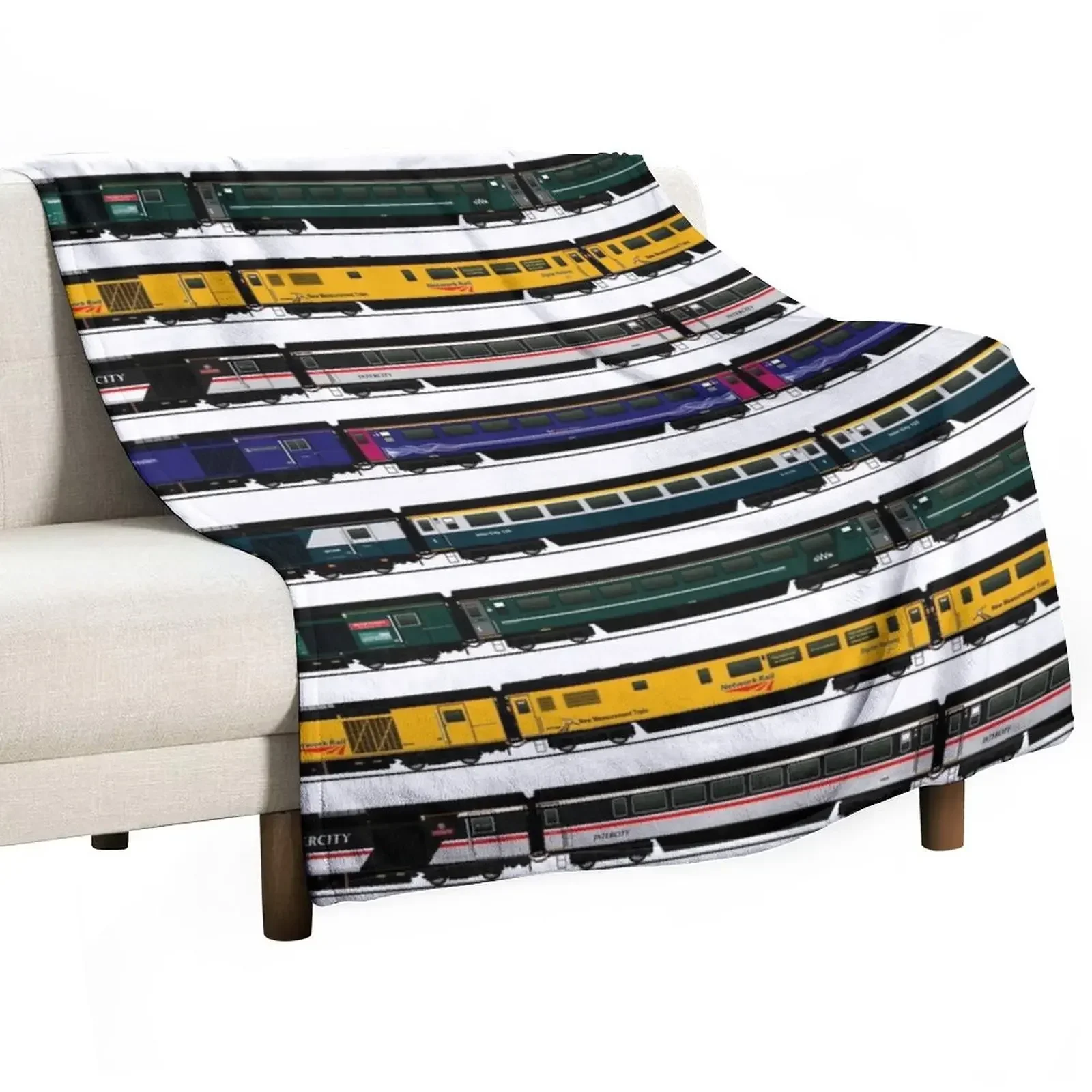 

CLASS 43 INTERCITY 125 LOCOMOTIVES Throw Blanket Plaid on the sofa heavy to sleep Soft Plaid Blankets