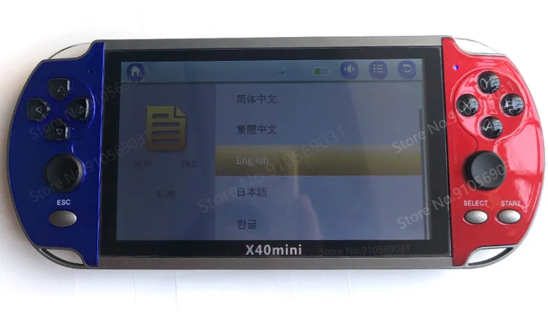x40 mini video game 6.5inch 128 bits retro portable mini retro classic video game console handheld game player for Christmas gi