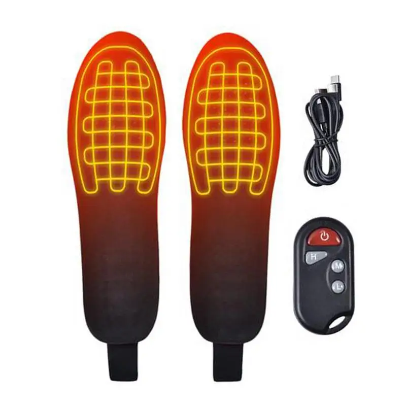 Heated Insoles Battery Rechargeable Heating Insoles Long-lasting Heated Electric Remote Control