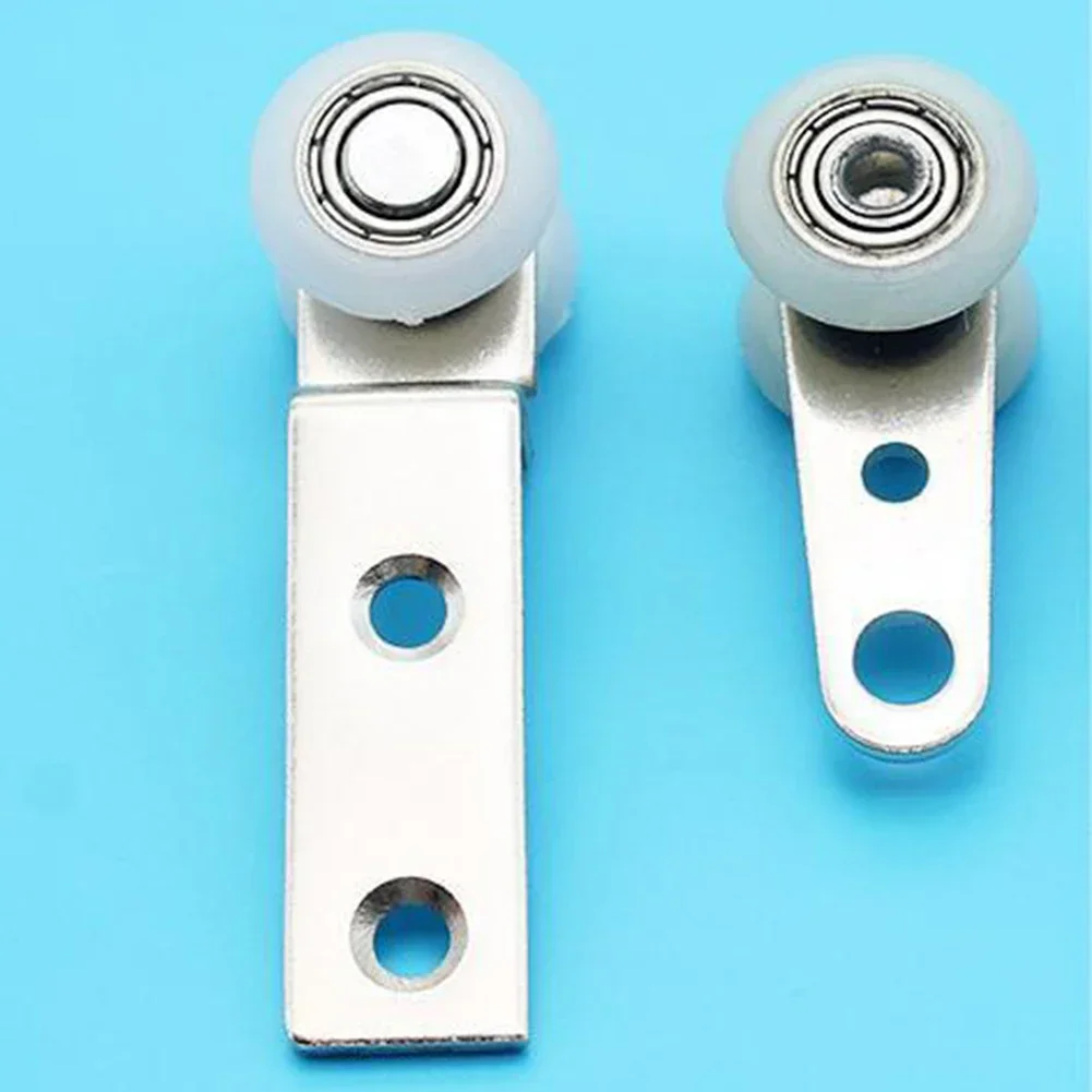 2/4pcs Sliding Door Pulley Silent Hanging Track Pulley Block For Smooth Sliding Door Cabinets/windows/cabinets Hardware Kit