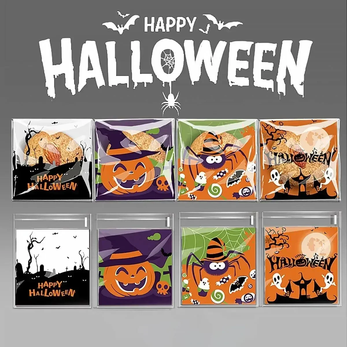 Halloween Candy Bags Self Sealing
