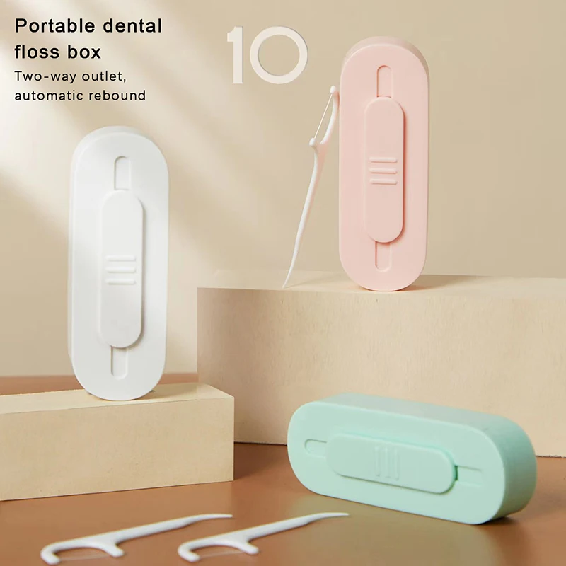 

Пластиковая коробка для хранения зубочистки, многоразовый контейнер для зубочистки, держатель для зубочистки, удобный практичный инструмент для путешествий, кемпинга