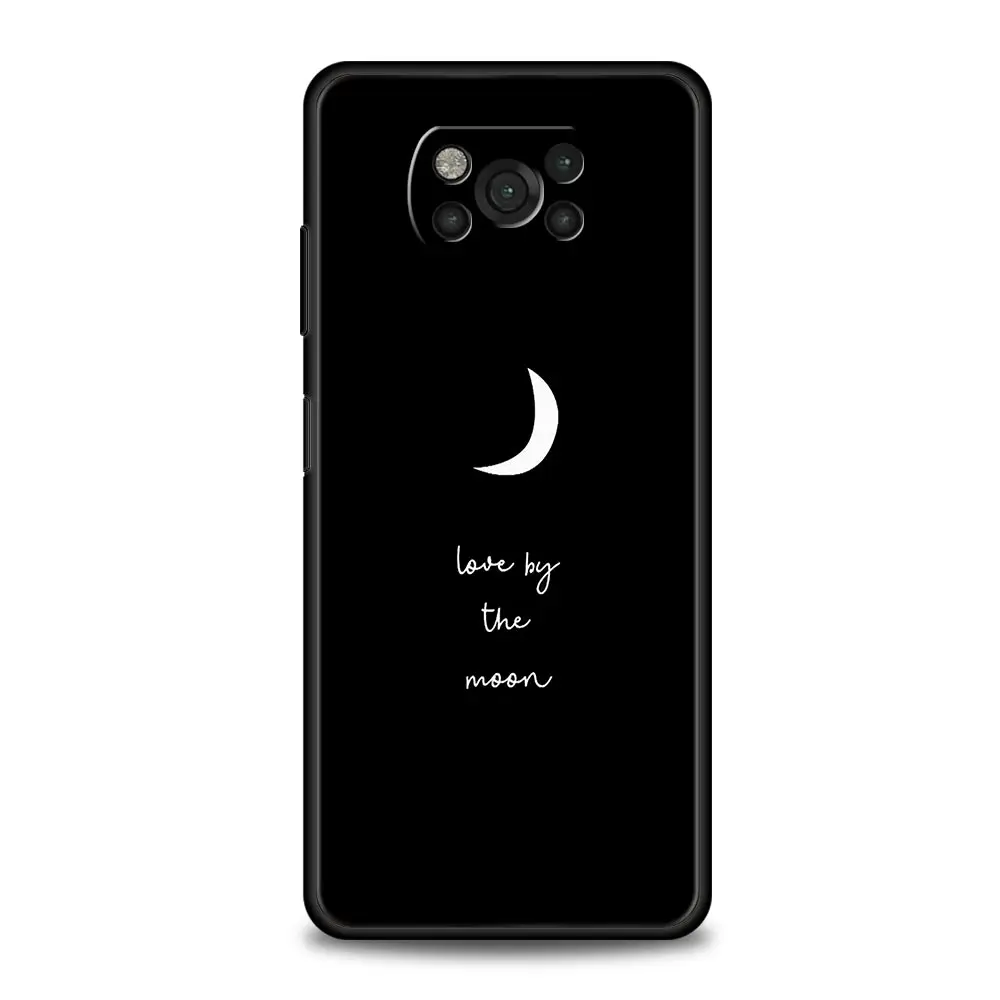 Romantic Black and White Love Sun Moon Phone Case Cover
