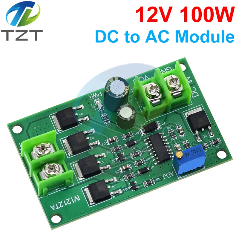 Trasformatore inverter di potenza DC-AC da 100 W DC 12V a AC 12/24V Generatore di segnale a onda quadra Regolatore di tensione Scheda convertitore di potenza - immagine 4