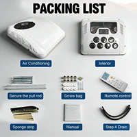 Climatiseur de toit Podofo 12V 2300W de refroidissement 1000W de chauffage, unité AC tout-en-un avec 7 pièces 360 °   Grilles d'aération rotatives, télécommande LCD, diffusion vocale, réfrigérant R134A pré-charge, installation sans dommage pour camping-car, camionnette, fourgonnette, voiture de tourisme. 8