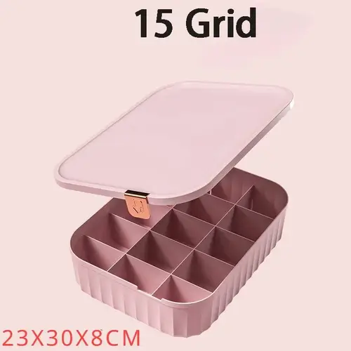 Solid Color Underwear Storage Box Closet Organizer Underwear Socks Drawer Clothes Finishing Box With Lid Wardrobe Organizer - Image 9