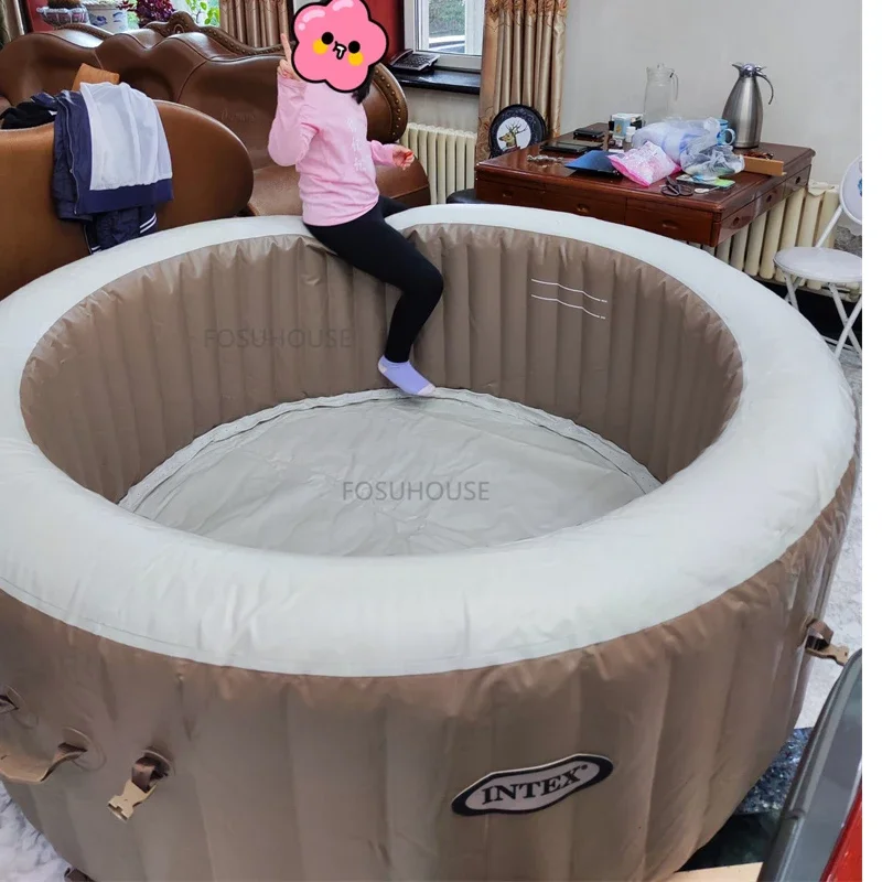 Description Picture 4 of itemNordic Massage Folding Bathtub For Adults Bathtub Whirlpool Inflatable Spa Baths Sauna Household Whirlpool Upscale Bathtub