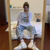 Spring New Plaid Sports Casual Straight Pants Women's Korean Version Loose Wide Leg Pants Trend 5