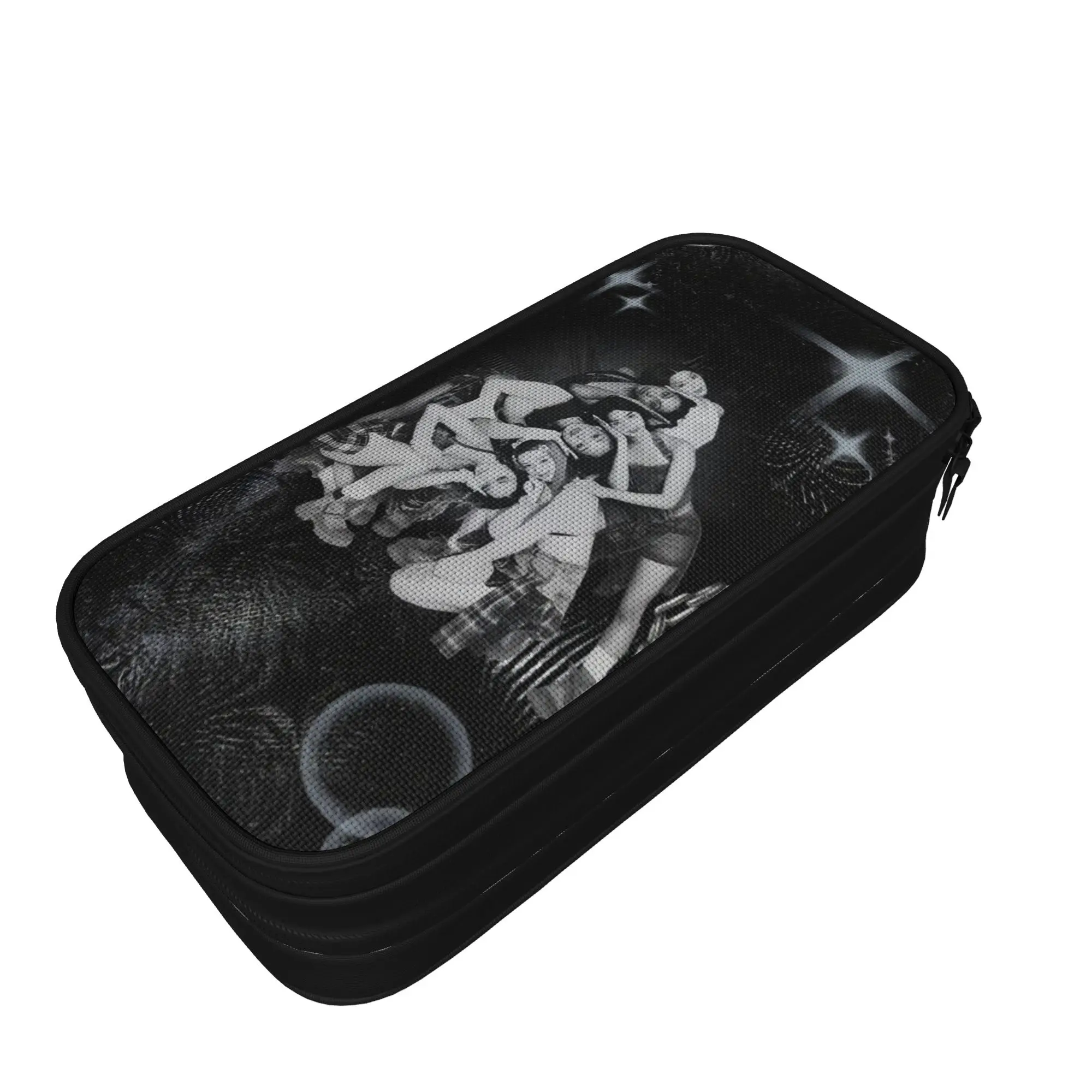 Astuccio per matite Katseyes Kpop Girl, borse per penne alla moda, per ragazze e ragazzi, di grande capacità, per materiale scolastico, astucci per cosmetici - immagine 6