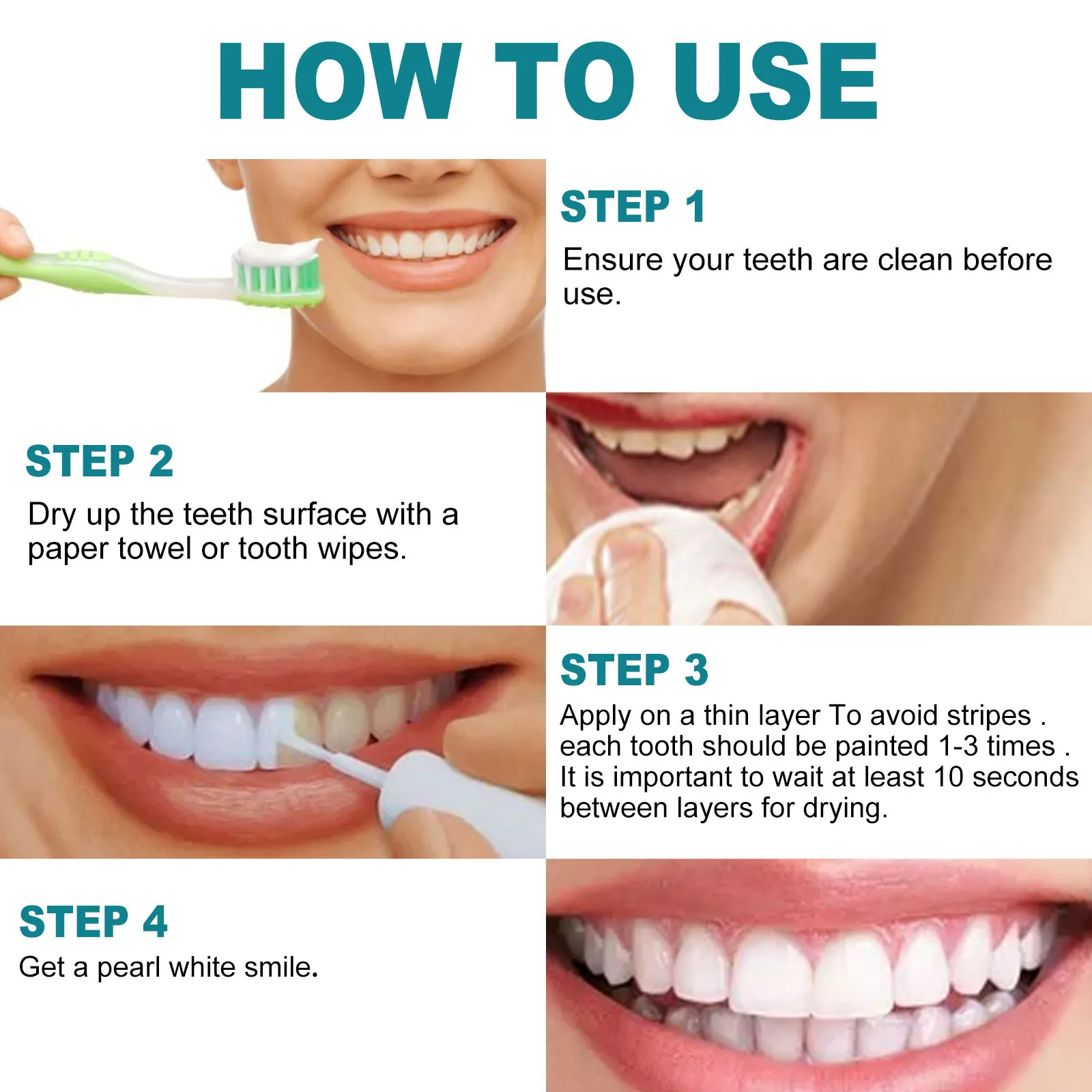 Instant Tooth Whitening Paint Teeth Stain Remover To Whiten Tooth Polish Uptight 15ml