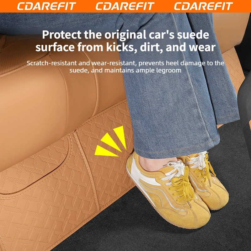 Chery iCAR V27 뒷좌석 바닥 안티 킥 매트 가죽 보호대 안티 스크래치 방지 더러움 방지 특수 개조 업그레이드 액세서리