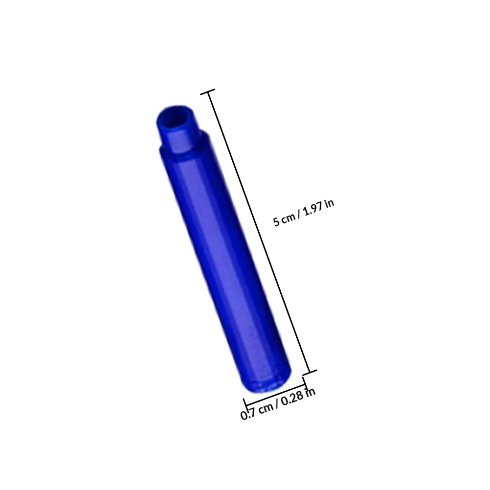 100개 리필 가능한 잉크 카트리지 3.4mm 지울 수 있는 빠른 건조 부드러운 흐름 만년필 잉크 저널링 사무용 필기 용품