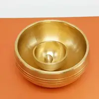 1PCS Brass & Metal Singing Bowl Sanskrit Yoga Meditation For Sound Handmade Healing Stress Relief Buddha Mindfulness Instrument - Image 2