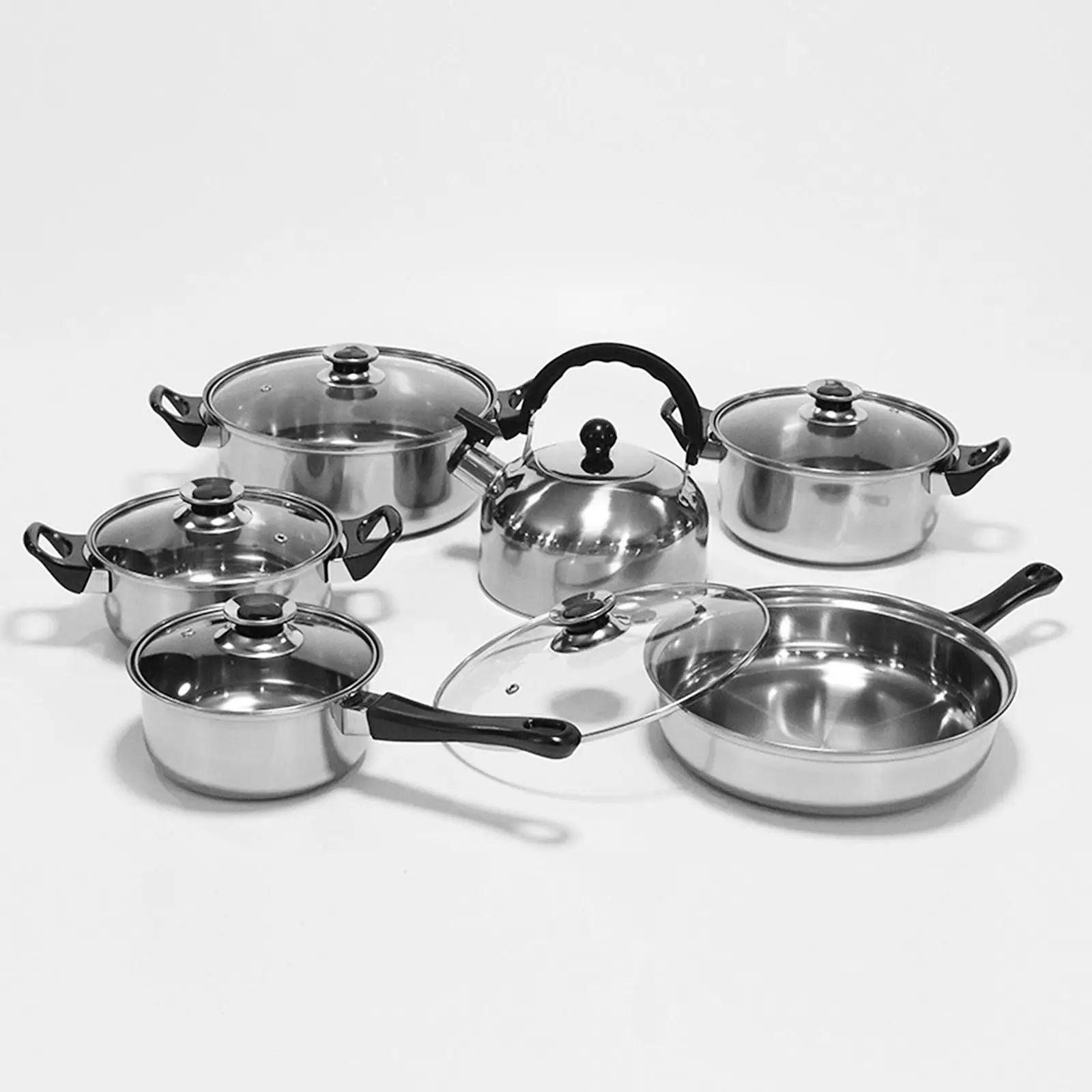 Home Kitchen Cookware Sets Pasta Pot Comfortable Grip Saucepan Soup Pot with Lid for Kitchen Camping Indoor Hiking Boiling Soups