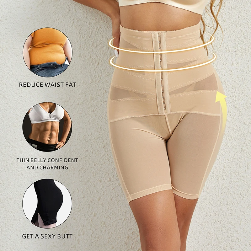 New High Waist Trainer Body Shaper Shorts Tummy Control Compression Panties Shapewear Slimming Underwear Butt Lifter Panty Fajas