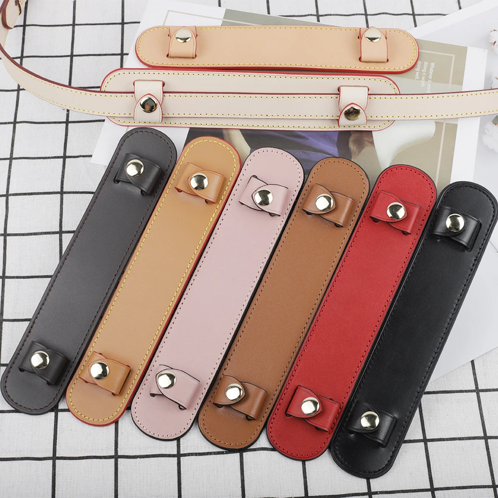 Vegetable Tanned Real Leather Bag Shoulder Pad Comfortable