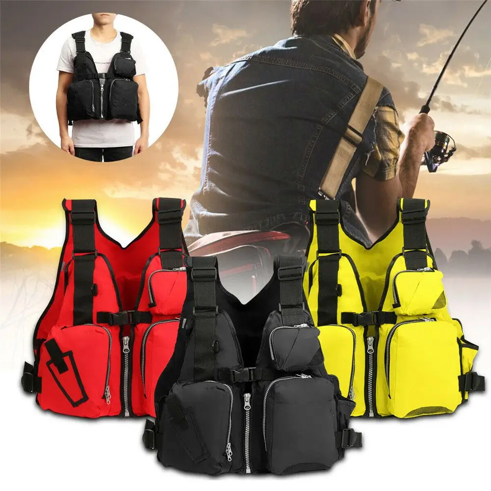 

New Fashion Swimming Reflective Fishing Boating Adjustable Water Sports Life Jacket Lifesaving Vest