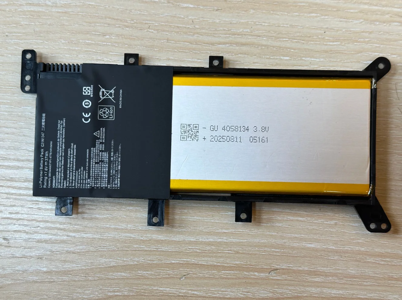 C21N1347 38Wh 7.6V Batterie Pour ASUS PC Batteries - Foto 2