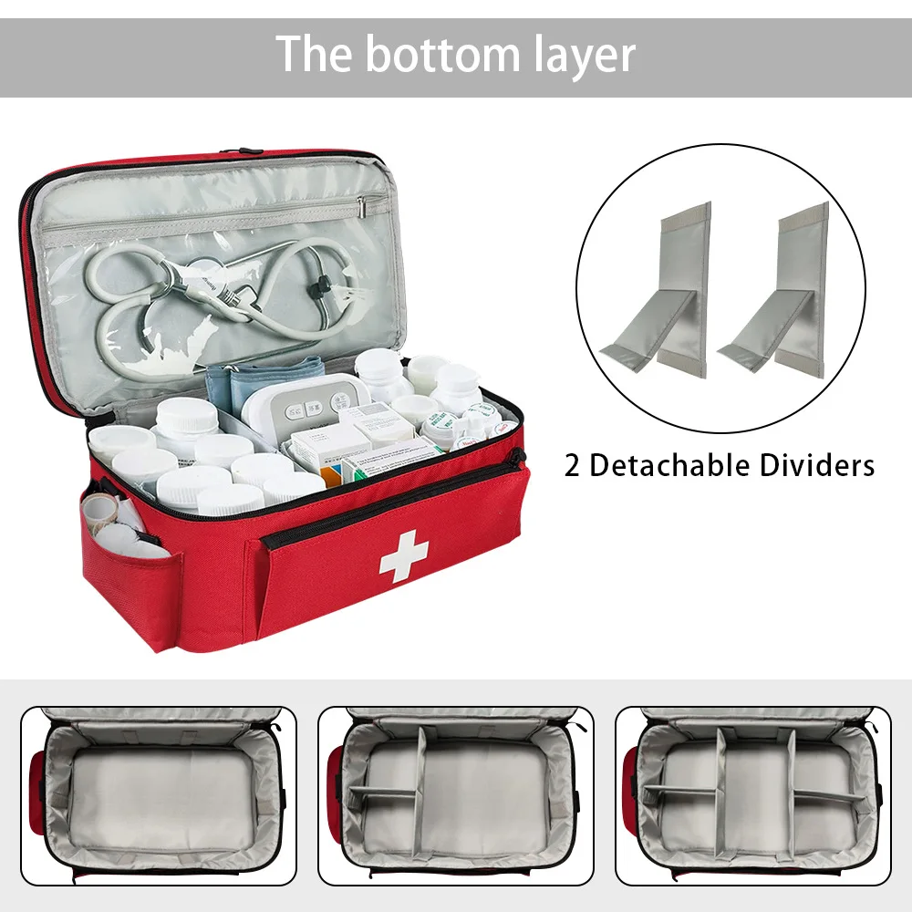 Portable Travel First Aid Kits For Home Outdoor Sports Emergency Kit Emergency Medical EVA Bag Emergency Blanket