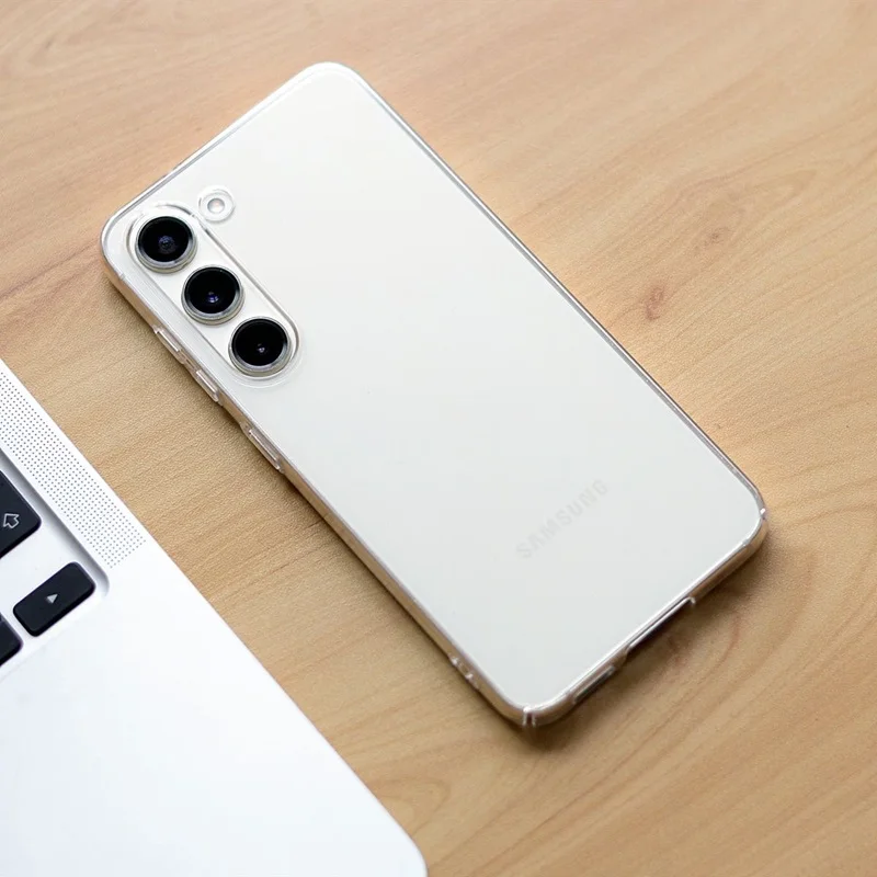 Ultra-Slim Transparent Shockproof Phone Case - Clear Hard Plastic Back Cover