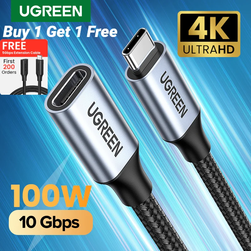 Cavo Prolunga USB 2.0 HQ - 1.8 Metri - Connettori Maschio/Femmina - Grigio Con Oro Placcato