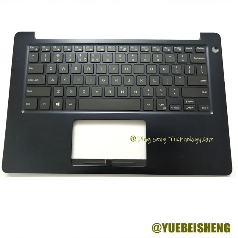 

YUEBEISHEN New Original For DELL Inspiron 13 5370 5000 V5370 Palmrest US Keyboard Upper Case Cover BLUE,DHWP 0XDHWP