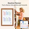 Digital Calendar and Smart Chore Chart, 10.1'' Touchscreen Family Organizer with Multi-Calendar Sync, Reward System, Photo Fram