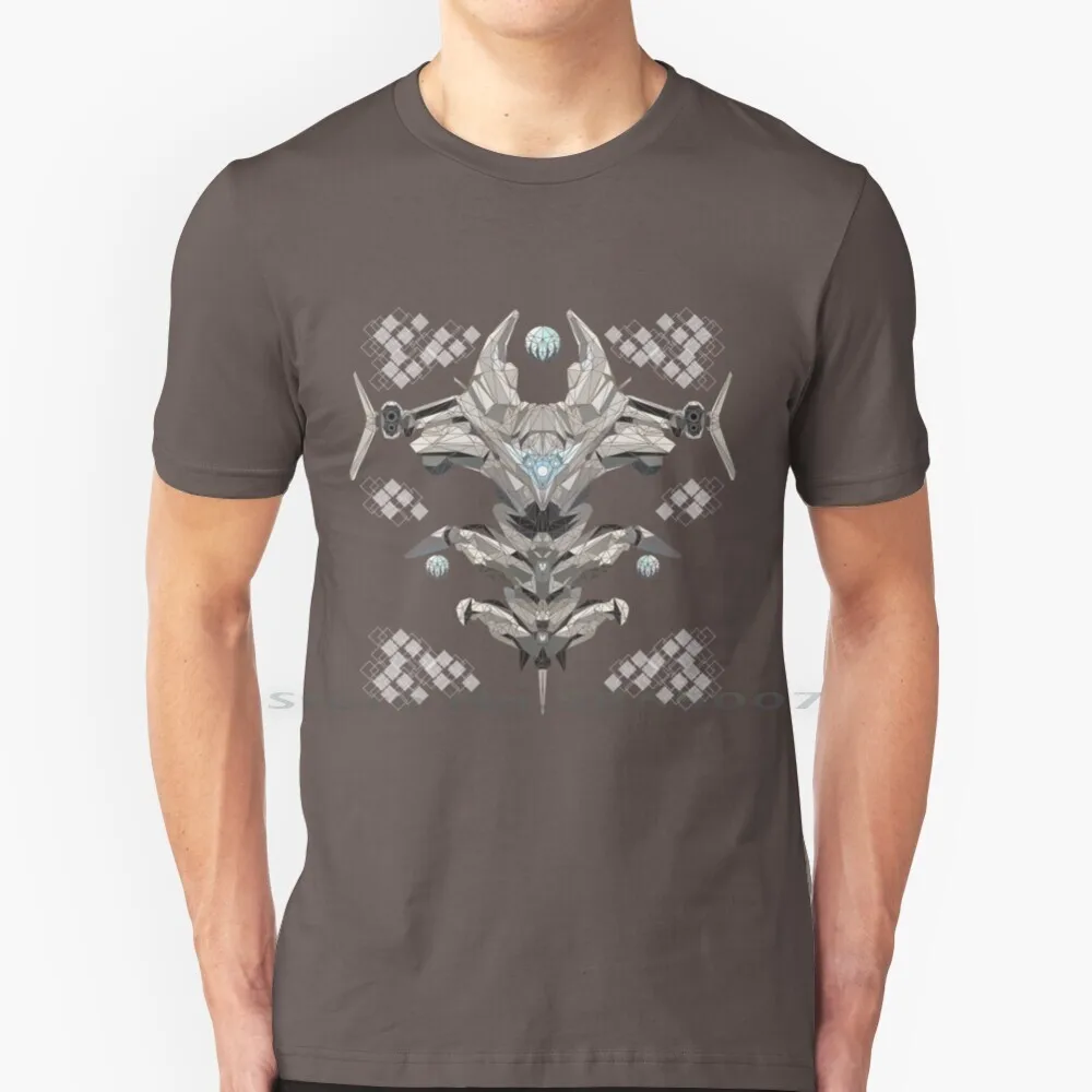 Maglietta Templare Geometrica 100% Cotone Destiny 2 Templar Of Glass Vex Robot Destinythegame Raid Shield Dark Video
